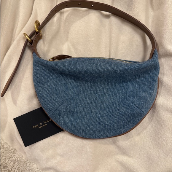 NWT Rag & Bone Mercer Denim Hobo - Picture 1 of 5